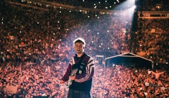 Sam Fender op zaterdag 5 juli naar Rock Werchter 2025 approved press photo - Credit NIALL LEA